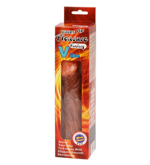 Realistický hnědý vibrátor