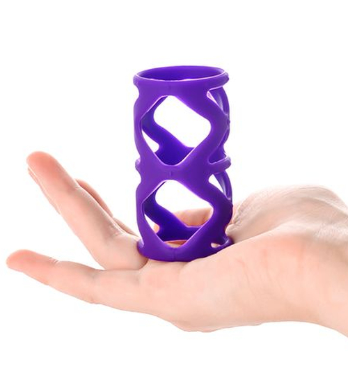 Fialová stimulační čepice