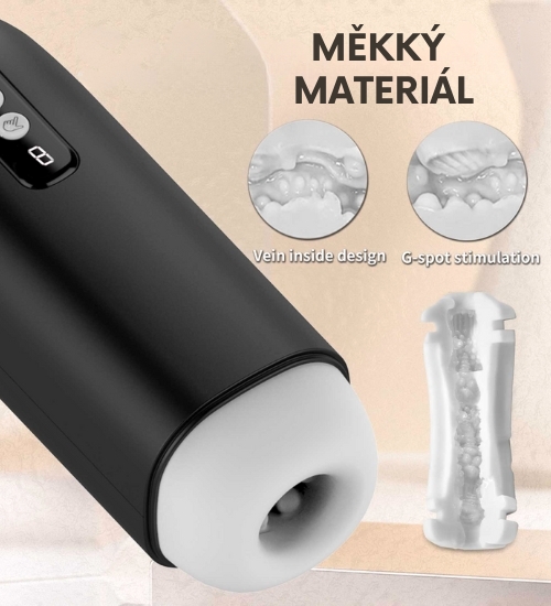 Sací masturbátor se zvuky rozkoše