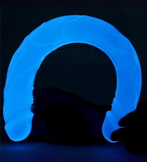 Dlouhé dvojité luminiscenční dildo