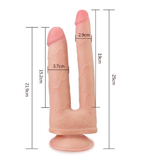 Dvojité realistické dildo