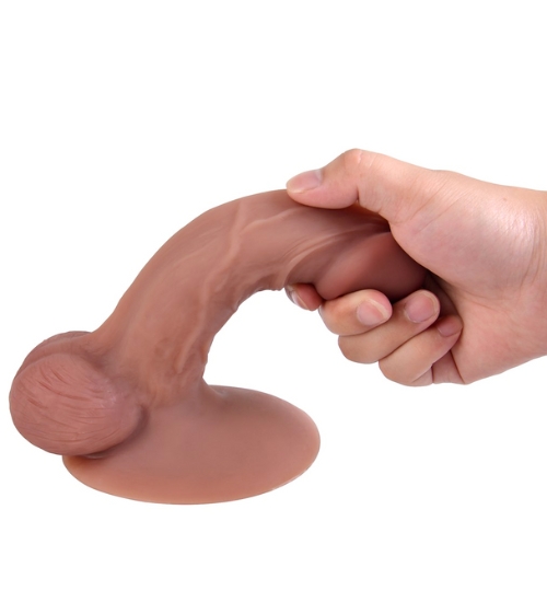 Realistické dildo se širokou přísavkou