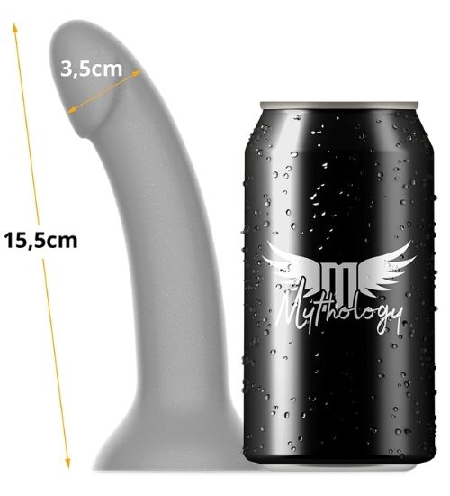 Majestátní stříbrné dildo se třpytkami Mythology