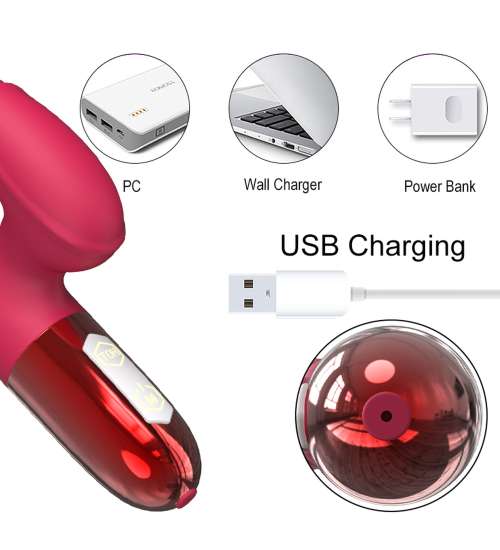 Silikonový vibrátor s funkcí ohřevu