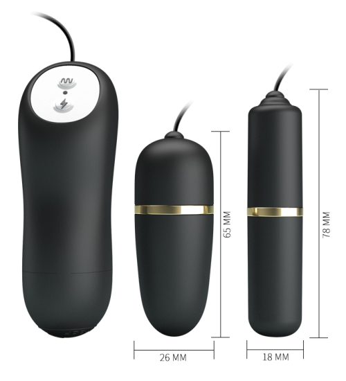 Vajíčko + mini vibrátor - elektrostimulace