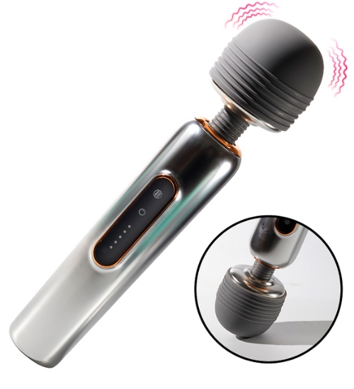 Lehká stříbrná masážní hůlka