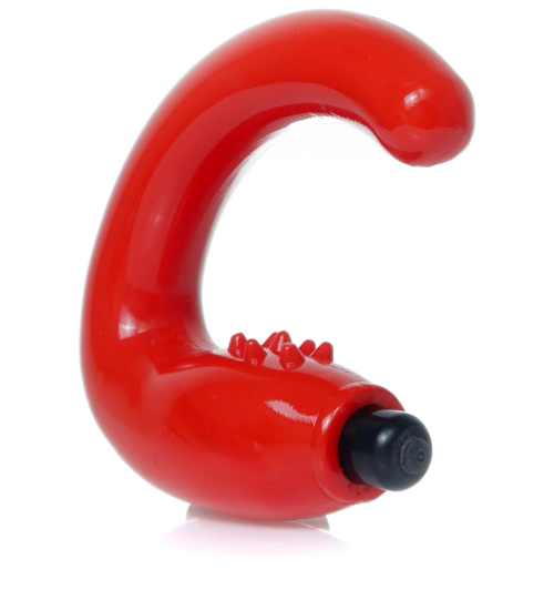 Gelový masér prostaty červený