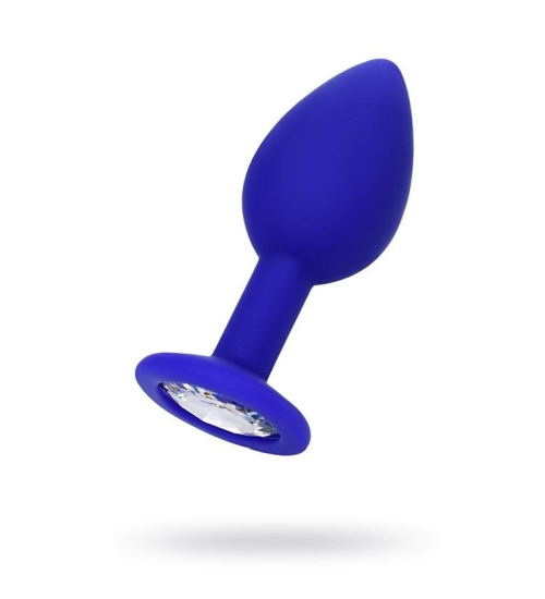 Modrá zástrčka s krystalem