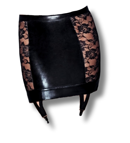 Svůdná sukně s podvazkovými sponami