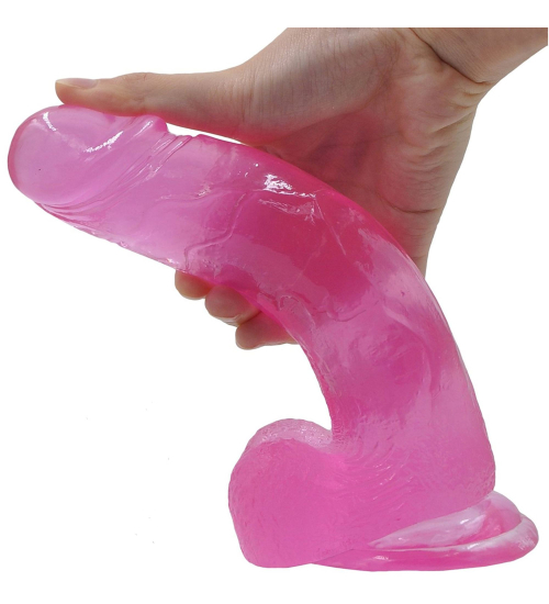 Růžové realistické dildo