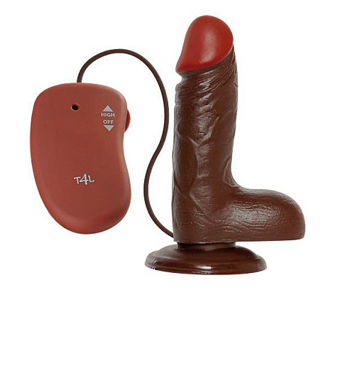 Vibrátor s přísavkou hnědý