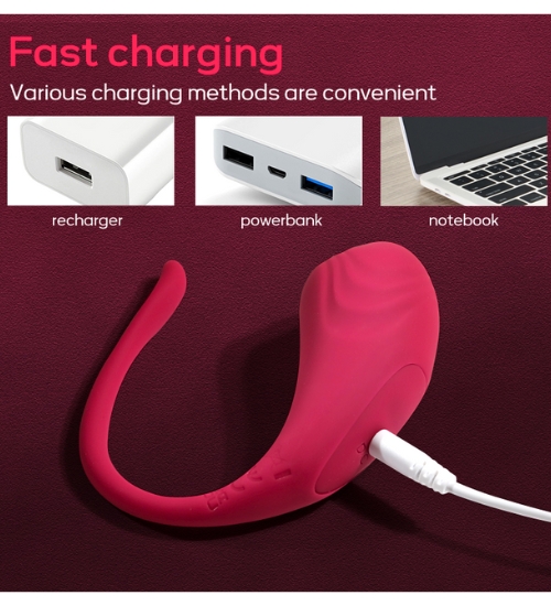 Růžové vibrační vajíčko 9 režimů