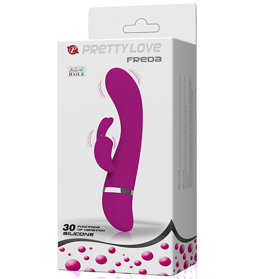 Silikonový vibrátor se zajíčkem - 30 vibrací