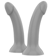 Majestátní stříbrné dildo se třpytkami Mythology