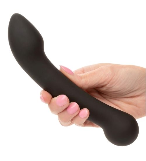 Černé oboustranné silikonové dildo