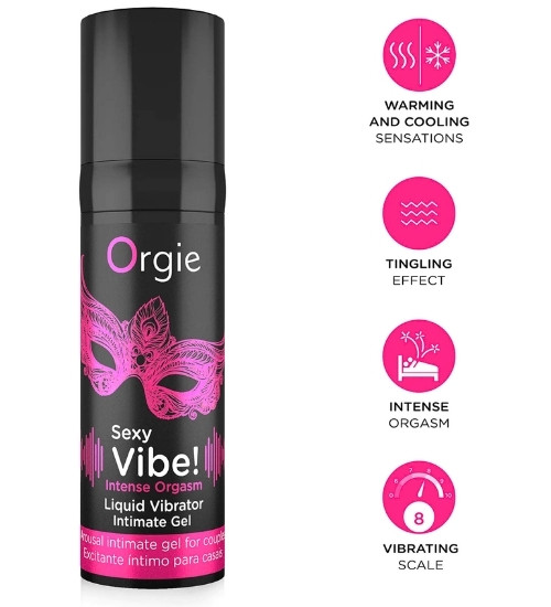 Gel pro intenzivnější orgasmus s efektem vibrací a brnění