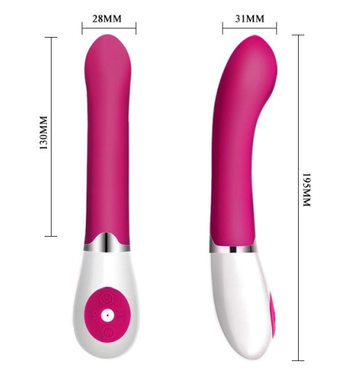 Růžový silikonový vibrátor - 30 vibrací