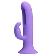 Multifunkční fialový vibrátor s přísavkou