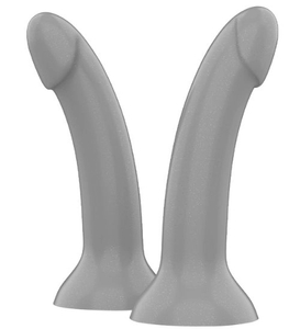 Majestátní stříbrné dildo se třpytkami Mythology
