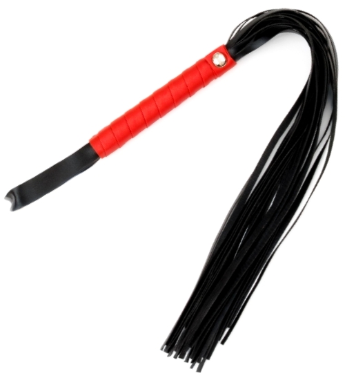 Bič s červenou rukojetí