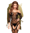 Krajkový bodystocking s dlouhými rukávy
