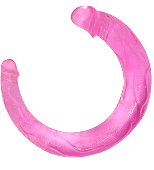 Dlouhé dvojité gelové dildo