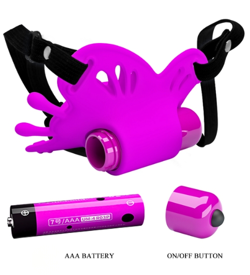 Silikonový erotický motýl - 10 vibrací