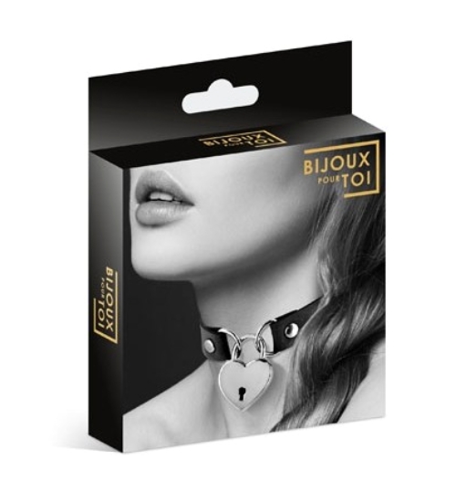 Obojek na krk s visacím zámkem - Collar Candado