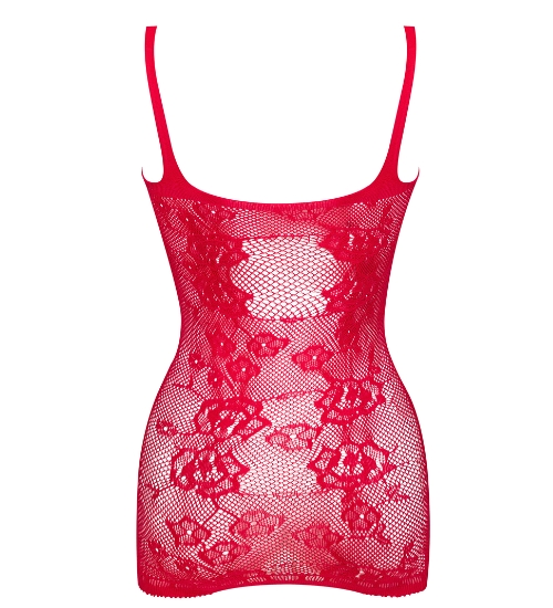 Červené krajkové šaty