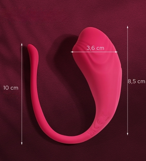 Růžové vibrační vajíčko 9 režimů