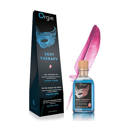 Masážní olej s příchutí cukrové vaty 