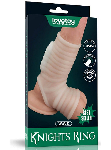 Žebrovaná podložka pod penis a varlata